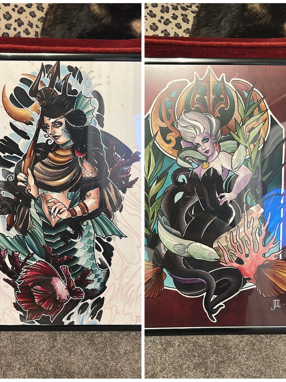 Siren & Sea Witch Framed Art Prints